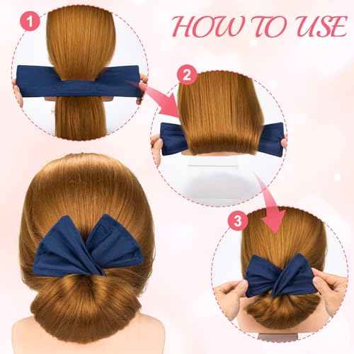 6pcs Bun Makers - Flexible Donut Twister, French Curl Hair Clips and Accessories for Women's Long, Thick or Thin Hair