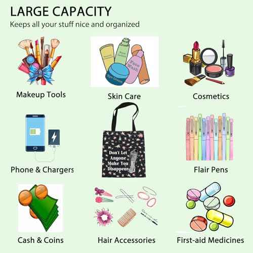 FOTAP LGBTQ Gift Hi Leaves Tote Bag Spotify Inspired Gift Nick and Charlie Gifts BL Boys Love Gifts (disappear blk)