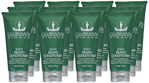 Clubman 2-in-1 Beard Conditioner, 3 Ounce (Pack of 12)