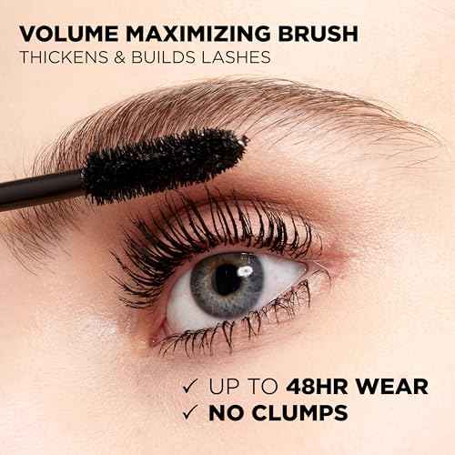 L¡¯Oreal Paris Makeup Voluminous Original Volume Building Waterproof Mascara, Carbon Black, 0.23 Fl Oz