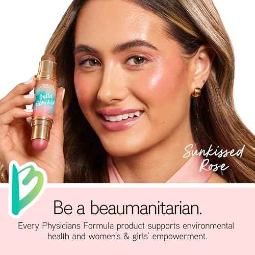Physicians Formula Butter Glow & Go Multiuse Stick, Ultra-Creamy Radiant Finish Formula with Murumuru Butter, Vegan & Cruelty-Free- Sunkissed Rose