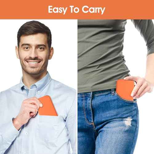 Hand Mirror,Ultrathin Ultralight, Portable, Folding, Handheld, Compact Travel Mirror for Camping,Home,Office,Small Mirror for Pocket and Purse,Good for Gift (Grey)