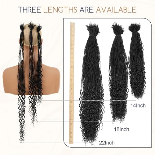 Teresa 0.2cm Micro Sister loc Extensions Human Hair Micro Locs Extensions Human Hair Interlocking Sisterlocks Sister Locs Curly Ends 100% Real Human Hair Dreadlock Extensions£¨14 Inch 60 Strands£©