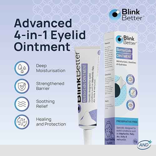 BetterLids Eyelid Ointment ? Intense Oat Complex with Shea Butter & Panthenol - Hydrates, Nourishes & Soothes ? Moisturizing Care for Dry, Itchy, Red, Sensitive, Flaky Skin Around the Eyes - 0.35 oz