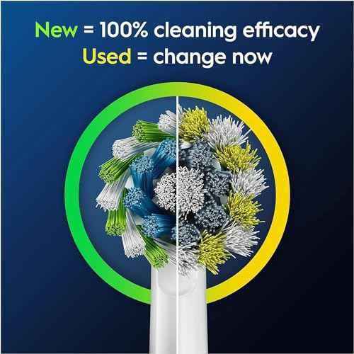 Oral-B Pro Cross Action Electric Toothbrush Head, X-Shape and Angled Bristles for Deeper Plaque Removal, Pack of 8 Toothbrush Heads, White