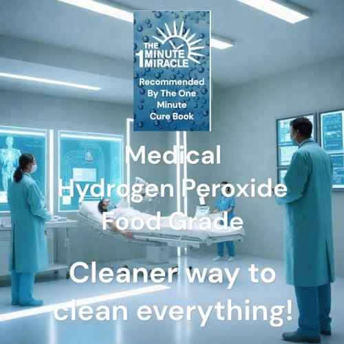 3% Hydrogen Peroxide Medical Food Grade H2o2-12 oz Bottle with 1 oz Bottle Dropper - Recommedned by The One Minute Cure Book. 11 Drops of 3% Equal to 1 Drop of 35% H2o2.