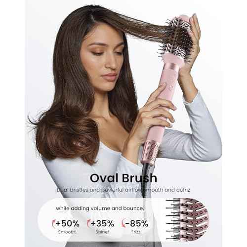 5 in 1 Hot Air Styler Wrap ? High-Speed Hair Dryer Brush with Auto Wrap Curlers, Fast Drying & Frizz-Free Styling, No Heat Damage, Volumizing Brush with Travel Bag