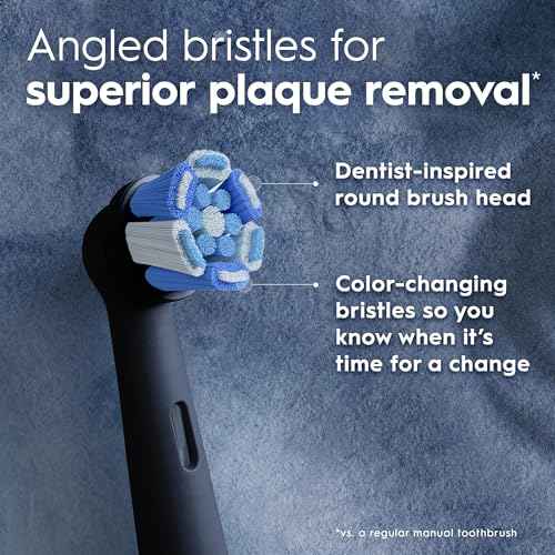 Oral-B iO Ultimate Clean Replacement Brush Heads, 5 Count, 4 Ultimate Clean + 1 Gum & Sensitive Black