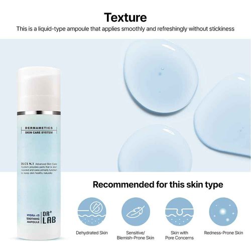 DR+LAB Hydra-15 Soothing Ampoule 5.07 fl oz /150ml Deep Hydrating Moisturizing for Dry, Sensitive Skin with Hyaluronic Acid Korean Skincare