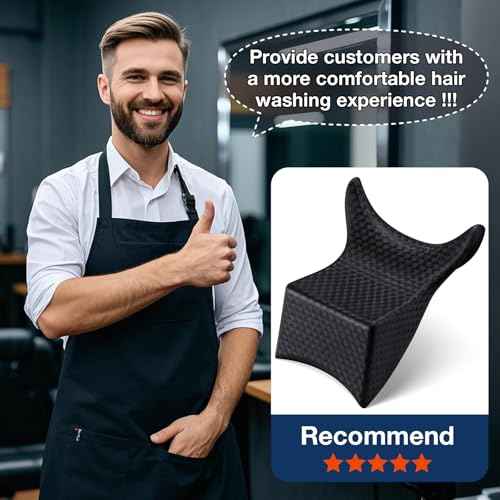 Shampoo Bowl Neck Rest, Salon Soft Silicon Neck Cushion Head Rest for Wash Basin, Professional Hair Spa Neck Support Shampoo Neckrest for Sink at Home Salon Barbershop Hair Washing Pillow