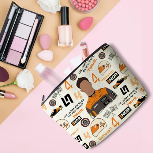 LONGXIN Racing Fans Gifts for Women Girls Makeup Bag Cosmetic Bag