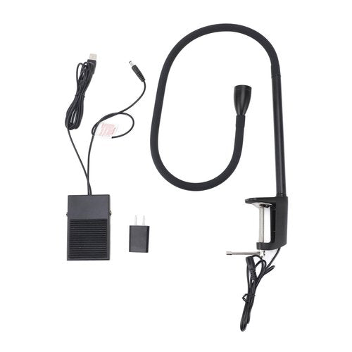 FTVOGUE Lamp for Lash Extension 395 to 400nm LED Lash Light with Clamp and Foot Pedal Switch for Nails US Plug 100 to 240V Eyelash Extension