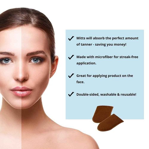 Tan Physics Self Tanner – 11pc Sunless Tanning Kit with True Color Tanner, Exfoliation Gloves, Travel Bag & Bottle, Face & Body Mitts, Detail Applicator for a Flawless Glow