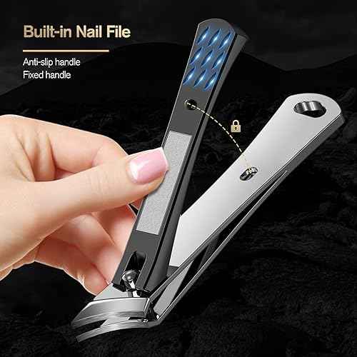 FERYES Ingrown Nail Clipper - Slant Curved Blade Nail Clipper for Thick Toenails and Ingrown Nails, Podiatrist Toenail Clippers for Seniors and Men