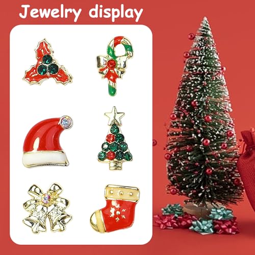 30 Pieces 3D Christmas Nail Charms for Women Girls Nails Salon Decor Christmas Tree Bells Hat Nail Christmas Charms for Acrylic Nails Jewelrys Gems for Nails Accessories Craft Decorations
