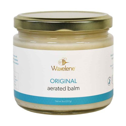 Waxelene Original Aerated Balm Large Jar, Organic Multipurpose Ointment the Petroleum Jelly Alternative Eczema Dry Sensitive Skin Face Moisturizer