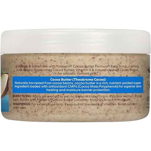 Palmer's Cocoa Butter Formula Exfoliating Body Scrub for Smooth Skin, Skin Exfoliator for Women and Men, 7 oz