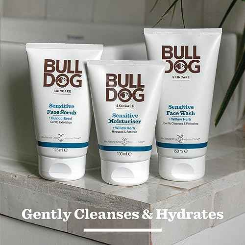 BULLDOG SKINCARE - Sensitive Face Scrub For Men Exfoliating Quinoa Seed Scrub 125 ml
