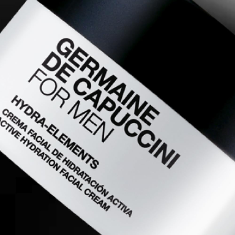 Germaine de Capuccini | FOR MEN - Hydra Elements Moisturizer - Moisturizer face cream for men - Formulated for men’ skin, often aggravated by shaving - Active Hydration Facial Cream - 1.7 oz