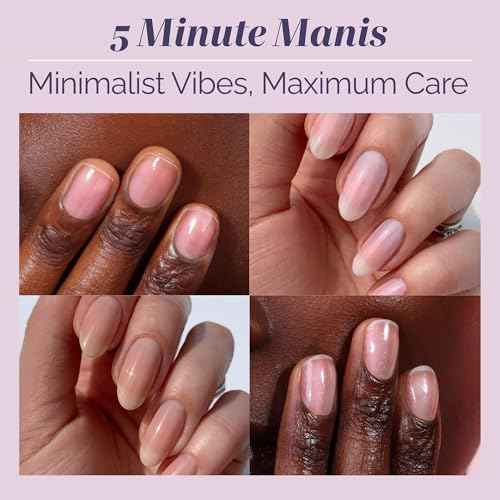 LONDONTOWN One Step Hero Minis ? 4-Piece Nail Gift Set with Tint, Brightening & Strengthening, No Base or Top Coat Needed