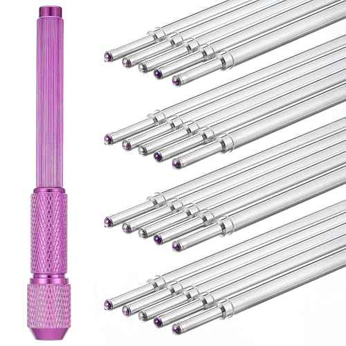 20pcs Tattoo Pen Tattoo Stencil Pen Outline Supply Comes with a Pen Shell (Purple)