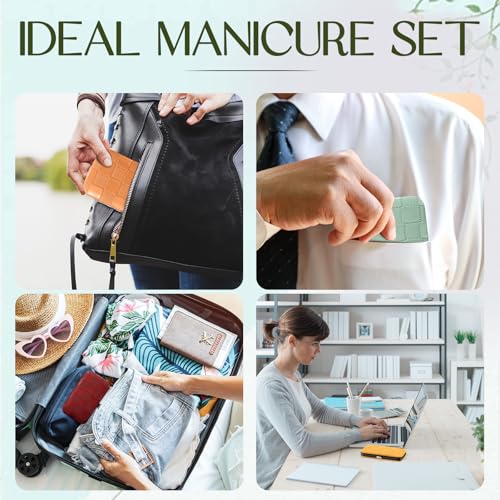 24 Sets Manicure Pedicure Bulk Gifts Professional Nail Care Gifts, Travel Nail Clippers Kit 8 in 1 Stainless Steel Pedicure Set with Case Portable Grooming Kits for Women Men(Classic)