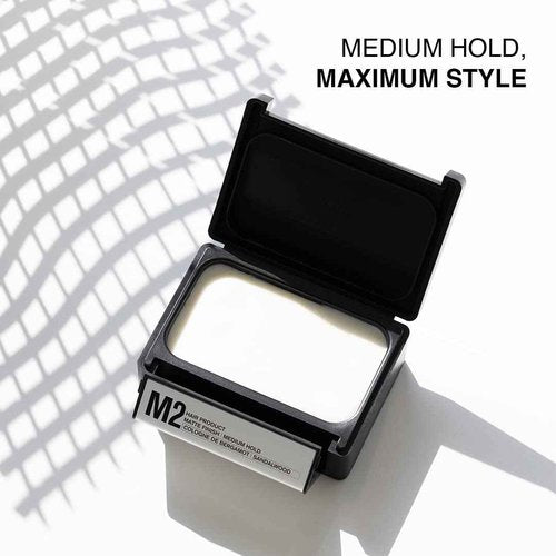 PATRICKS | M2 Matte Pomade | Medium Hold Hair Styling for Men | Normal to Thick Hair Control | Travel Size | 75g