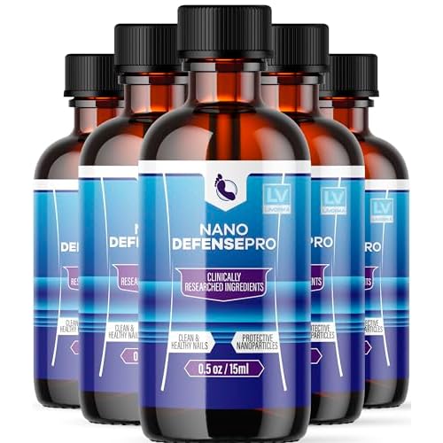 (5 Pack) Nano Defense Pro - Official Nano Defense Pro Premium Toenail Treatment Drops, NanoDefense Pro Liquid Solution All Natural Support Healthy Skin & Nails Advanced Formula, 5 Bottles for 150 Days