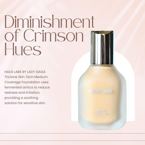 HAUS LABS BY LADY GAGA Triclone Skin Tech Medium Coverage Foundation with Fermented Arnica 330 Medium Cool