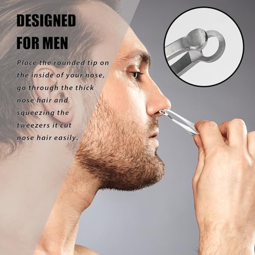 LePinko Nose Hair Trimmer For Men, Nasal Hair Tweezers For Women, Small Scissors For Hair Grooming