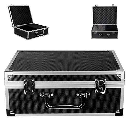 One Tattoo World Tattoo Kit Box Tattoo Machine Case Box 12.6" x 9.5" x 5.1" with Lock Key Storage Case with Sponge and pre-Cut dividers to sort Different Tattoo Equipment and Supplies in one Box
