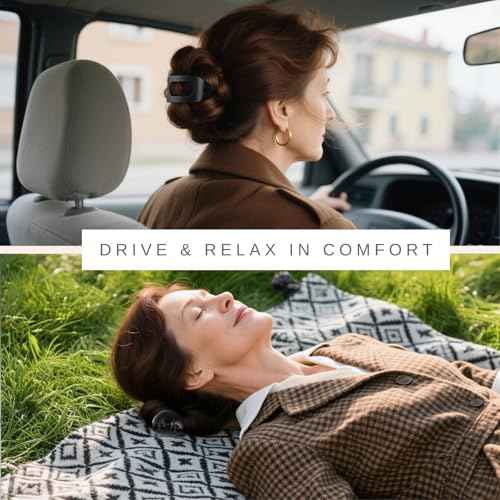 8 Pack Flat Hair Clips for Women ? Large Matte Rectangle No-Slip Claw Clips, Strong Hold Square Hair Accessories for Thick & Thin Hair, Lay Flat Design for Work & Daily Styling