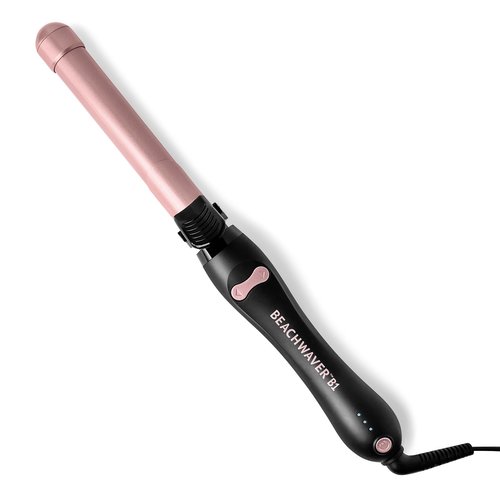 Beachwaver B1 Rotating Curling Iron - Automatic 1 Inch Ceramic Curling Iron - Easy-to-Use Spinning Wand for Long-Lasting Waves - Auto-Shut Off, Travel-Friendly, Dual Voltage (BW160) in Midnight Rose