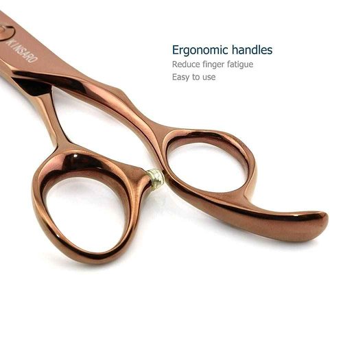 6 Inch Professional Hair Scissors Hair Cutting Shears and Thinning Shears Japan 440C Haircut Scissors Barber Shears Kinsaro