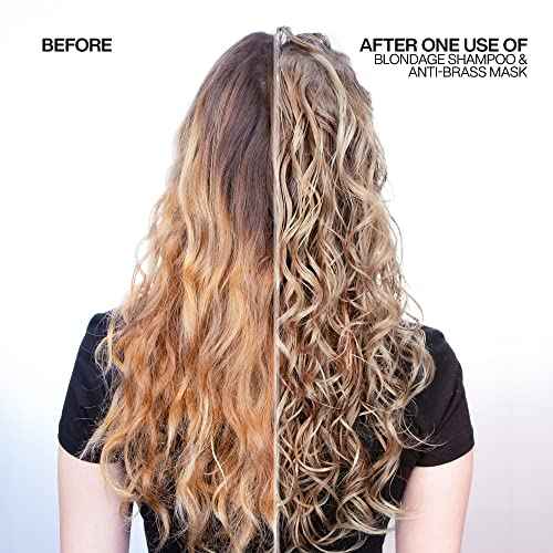 Redken Color Extend Blondage Color Depositing Purple Shampoo, Conditioner and Anti-Brass Mask Set For Blonde Hair - Neutralizes Brassy Tones In Blonde Hair With Citric Acid