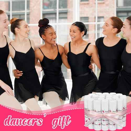 24 Pack Dance Theme Ballet Lip Balms Bulk Ballerina Moisturizing Lip Balms Gift Ballet Gifts Lips Balm Christmas Thanksgiving Day Dance Party Thanks Gift for Dancer Woman