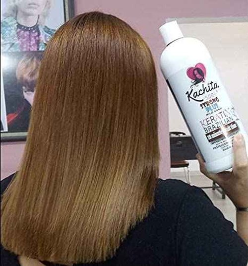 Kachita Spell NEW Brazilian Keratin Treatment Chocolate 32 fl oz - Brazilian Hair Straightening Made in USA