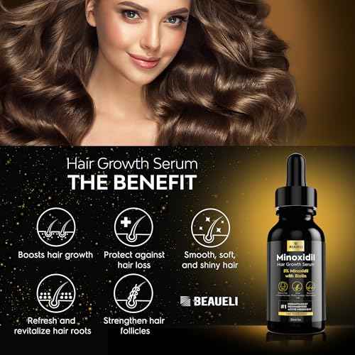 5% Minoxidil for Men and Women, Hair Growth, Beard Growth, Hair Regrowth, Unscented Drop, 3 Fl Oz, 3 Bottles