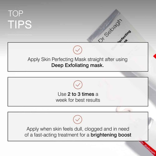 Dr Sebagh Skin Perfecting Mask - 150 ml | Deep Cleansing & Pollution Purifying | Refine Pores & Clear Impurities | Ideal for All Skin Types | Softens & Moisturises