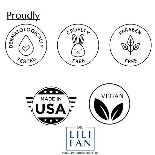 Dr Lili Fan Probiotic Recovery Cream: Vegan Probiotic, Anti-Aging Face Cream for Skin Renewal. Boosts Skin's Collagen and Targets Wrinkles. Prevents Acne. 1.7 fl oz