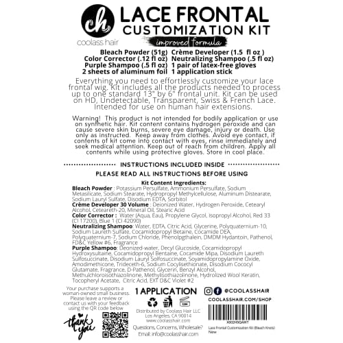 Lace Frontal Customization Kit (Bleach Knots)