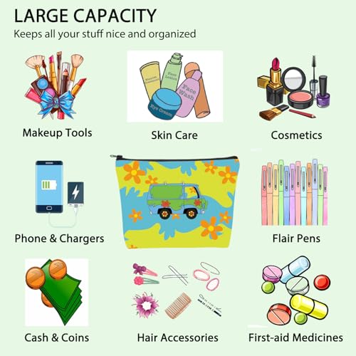 Cartoon Movie Makeup Bag Machine Makeup Bag Mystery Gift Best Friend Gift Mystery Van Cosmetic Bag (Mystery van)