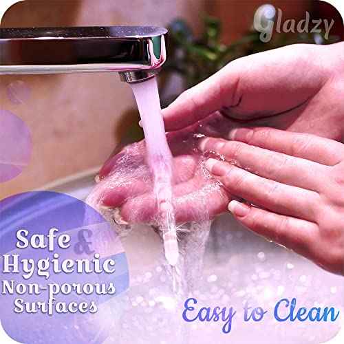 Glass Cuticle Pusher by GLADZY - Manicure Stick, Genuine Czech Quality, Professional Precision Filing Cuticle Remover, Abrasive Surface Never Wears Out