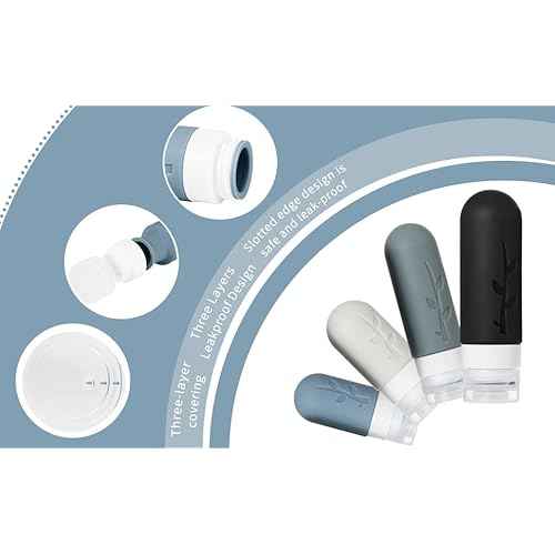 18pack Travel Bottles for Toiletries,TSA Approved Silicone Travel Containers for Toiletries,Leak Proof Refillable Liqus Shampoo And Conditioner travel Essentials toiletry Bottles