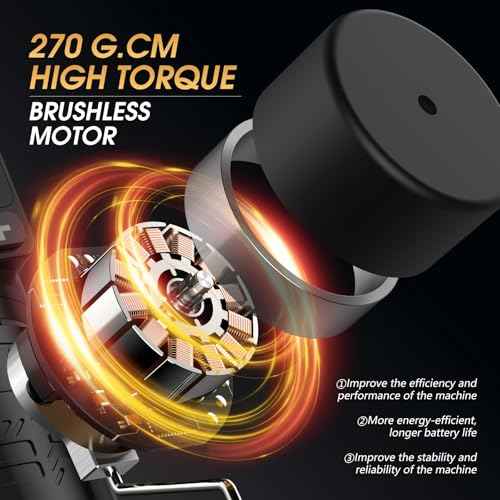 Ambition Soldier 270 Wireless Tattoo Machine, 270 g.cm Torque Brushless Motor Cordless Tattoo Gun, Rotary Tattoo Cartridge Pen with Dual 2400mAh Touchscreen Battery Supply for Artists