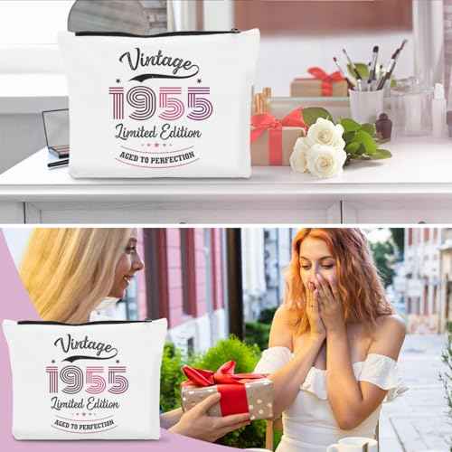 70th Birthday Gifts for Women Funny Makeup Bag 70th Birthday Decorations Party Favors Happy Anniversary Birthday Gifts for 70 Year Old Woman Grandma Sister Aunt Stepmom Cosmetic Bag