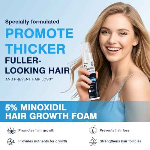 5% Minoxidil Foam? Hair Regrowth Treatment for Men & Women, Prevents Hair Thinning & Strengthens Roots, Minoxidil Foam for Fuller, Healthier Hair