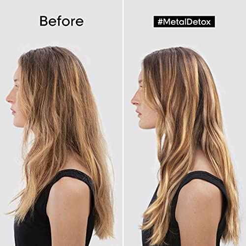 L'Oréal Professionnel Paris Metal Detox Shampoo & Mask Set - Removes Metal Build Up, Protect Color With Shine and Prevents Damage, Paraben & Sulfate-Free For Damaged Hair
