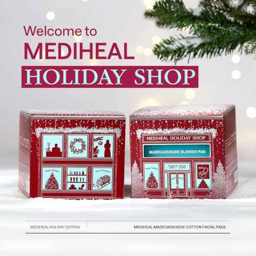 Mediheal Gift Edition Madecassoside Pad, Vegan Face Gauze Pads with Centella Asiatica - Improve Uneven Skin Tone, Remove Blemishes,100 Pads