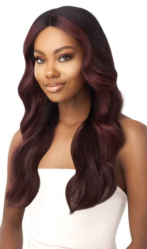 Outre Synthetic I-Part Swiss Lace Front Wig STEVIE (1B)